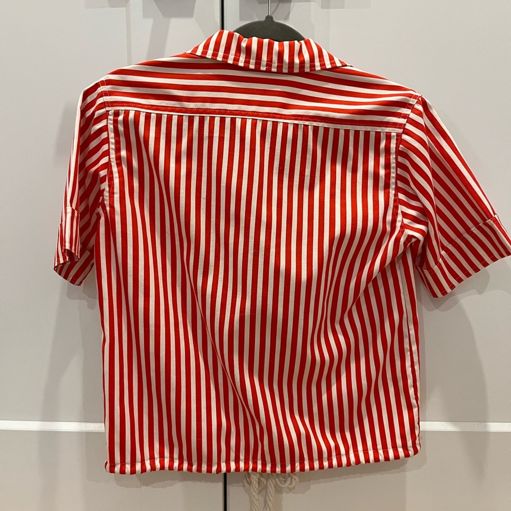 Handmade 1950s/60s vintage candy stripe button down with rope detail - Picture 4 of 4